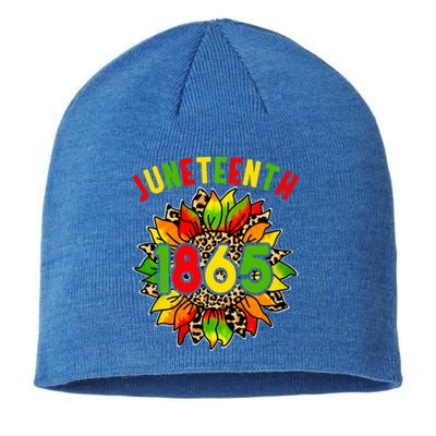 Sunflower Juneteenth 1865 Celebrates Black History Month Gift Sustainable Beanie