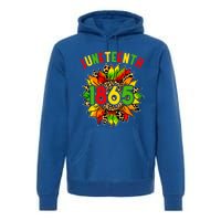 Sunflower Juneteenth 1865 Celebrates Black History Month Gift Premium Hoodie