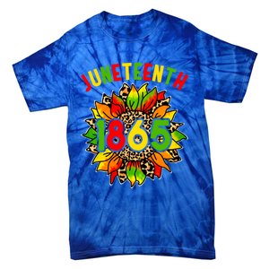 Sunflower Juneteenth 1865 Celebrates Black History Month Gift Tie-Dye T-Shirt