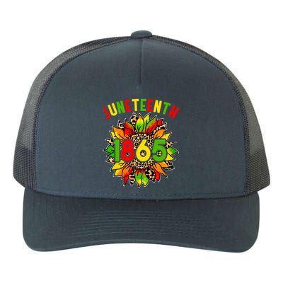 Sunflower Juneteenth 1865 Celebrates Black History Month Gift Yupoong Adult 5-Panel Trucker Hat