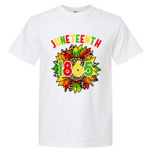 Sunflower Juneteenth 1865 Celebrates Black History Month Gift Garment-Dyed Heavyweight T-Shirt