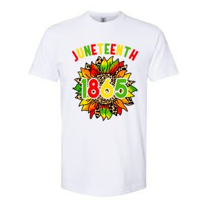 Sunflower Juneteenth 1865 Celebrates Black History Month Gift Softstyle CVC T-Shirt