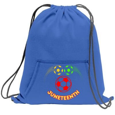 Soccer Junenth 1865 Celebrate Freedom Gift Sweatshirt Cinch Pack Bag