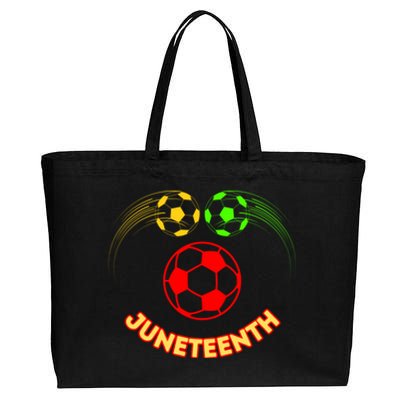 Soccer Junenth 1865 Celebrate Freedom Gift Cotton Canvas Jumbo Tote