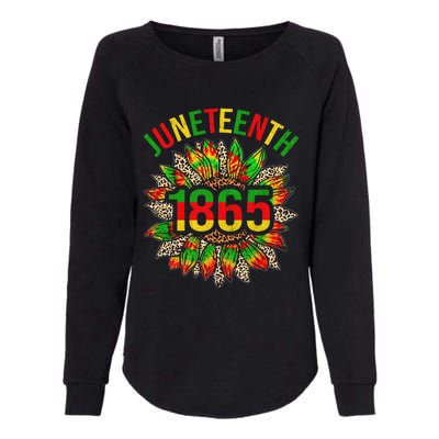 Sunflower Juneteenth 1865 Celebrates Black African American Womens California Wash Sweatshirt