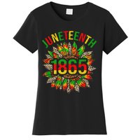 Sunflower Juneteenth 1865 Celebrates Black African American Women's T-Shirt