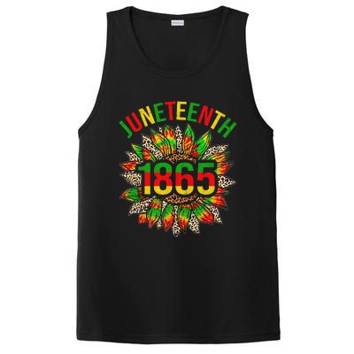 Sunflower Juneteenth 1865 Celebrates Black African American PosiCharge Competitor Tank