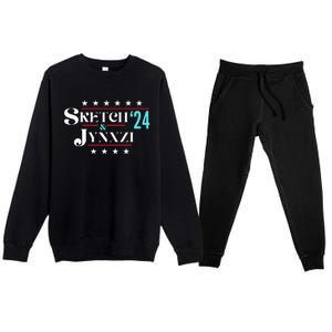 Sketch & Jynxzi 2024 Funny President Election Vote Streamer Premium Crewneck Sweatsuit Set