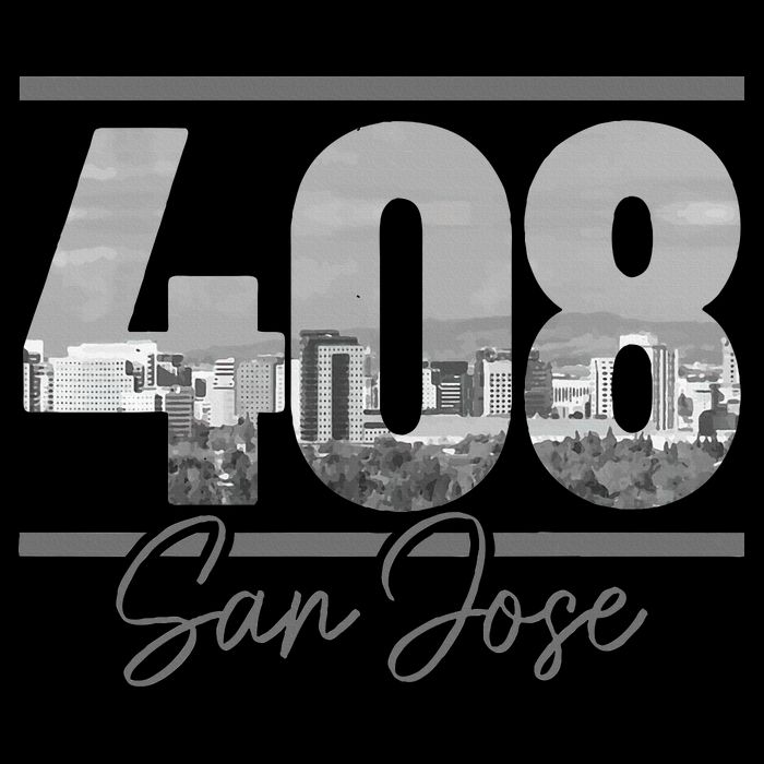 San Jose 408 Area Code Vintage Skyline California Button