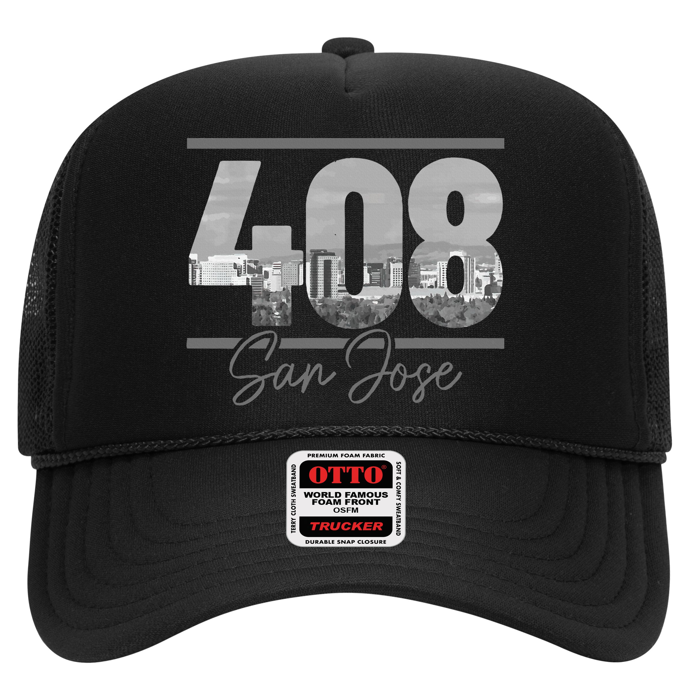 San Jose 408 Area Code Vintage Skyline California Hat