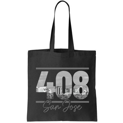 San Jose 408 Area Code Vintage Skyline California Bag