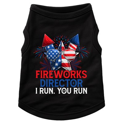 Sarcastic July 4 Meme If I Run You Run Firework Director Gift Doggie Tank