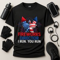 Sarcastic July 4 Meme If I Run You Run Firework Director Gift Performance Shirt