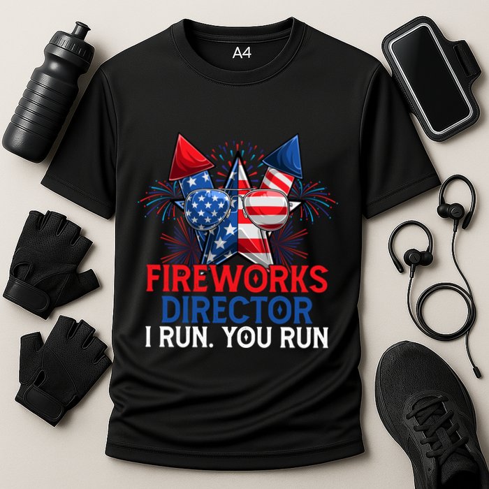 Sarcastic July 4 Meme If I Run You Run Firework Director Gift Performance Shirt
