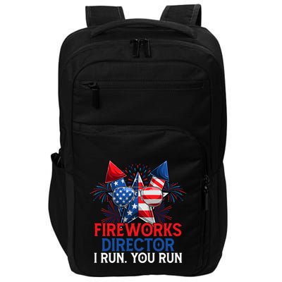 Sarcastic July 4 Meme If I Run You Run Firework Director Gift Impact Tech Backpack