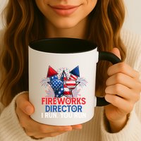 Sarcastic July 4 Meme If I Run You Run Firework Director Gift Mug