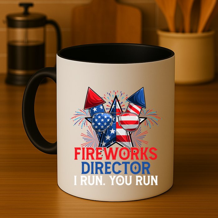 Sarcastic July 4 Meme If I Run You Run Firework Director Gift Mug