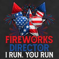 Sarcastic July 4 Meme If I Run You Run Firework Director Gift 25L Jumbo Tote