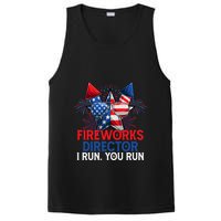 Sarcastic July 4 Meme If I Run You Run Firework Director Gift PosiCharge Competitor Tank
