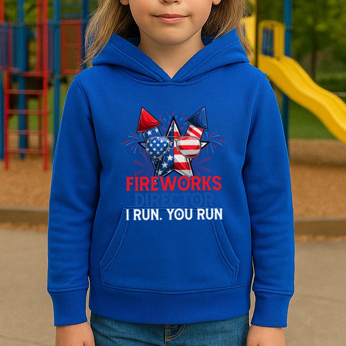 Sarcastic July 4 Meme If I Run You Run Firework Director Gift Kids Hoodie