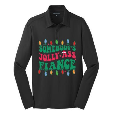 Somebody's Jolly Ass Fiance  Silk Touch Performance Long Sleeve Polo