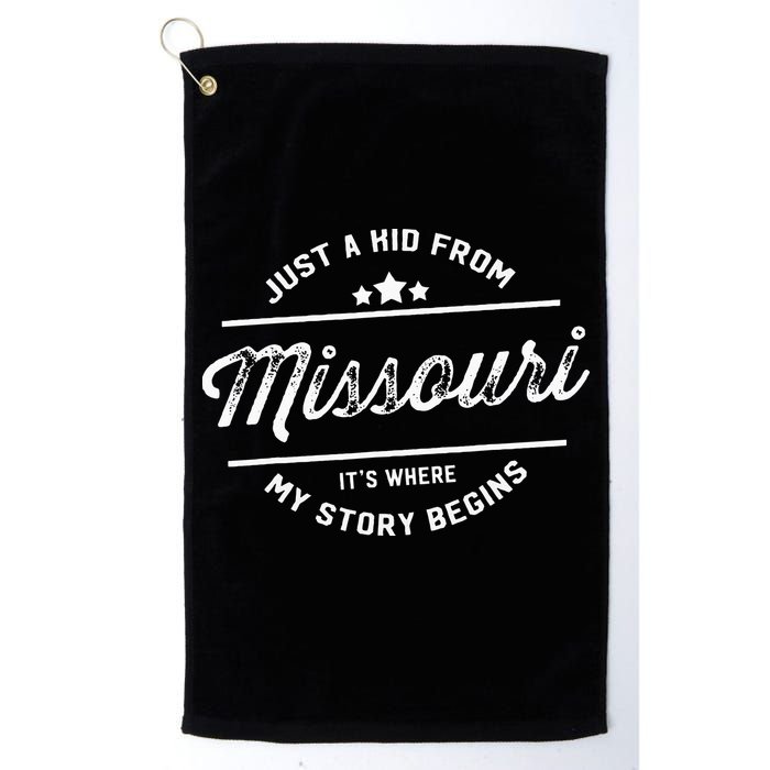 State Just A From Missouri Its Where My Story Begins Golf Towel