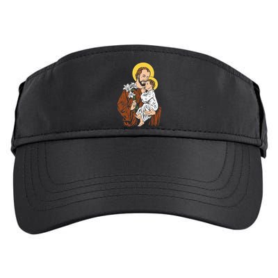 St Joseph and Child Jesus Consecration 2021 Catholic Saint Adult Drive Performance Visor