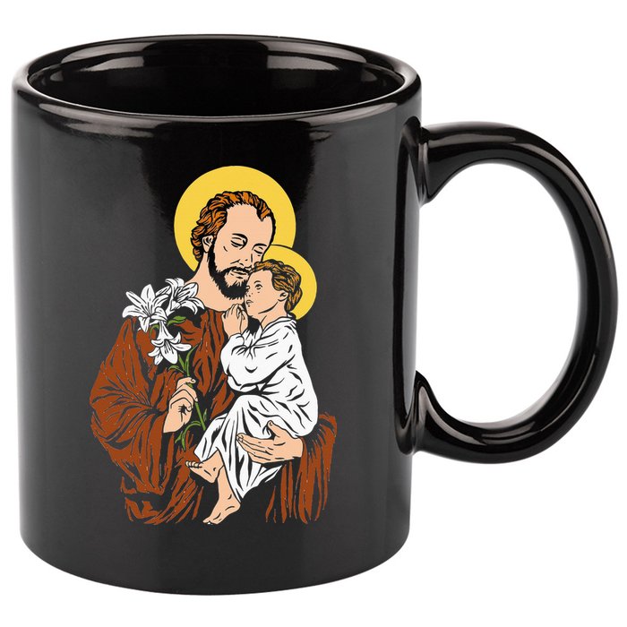 St Joseph and Child Jesus Consecration 2021 Catholic Saint 11oz C Handle Ceramic Mug