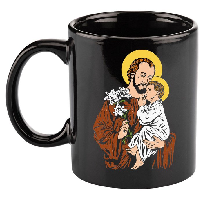 St Joseph and Child Jesus Consecration 2021 Catholic Saint 11oz C Handle Ceramic Mug