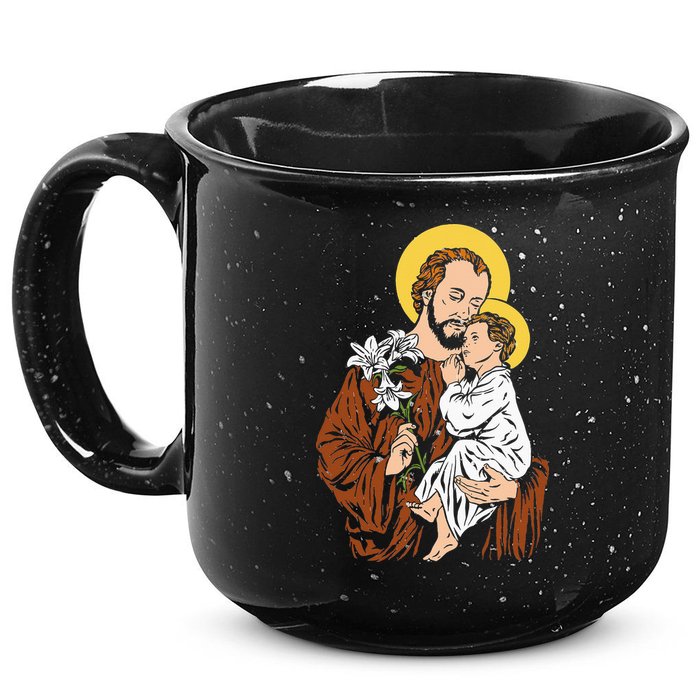 St Joseph and Child Jesus Consecration 2021 Catholic Saint 15oz Campfire Ceramic Mug