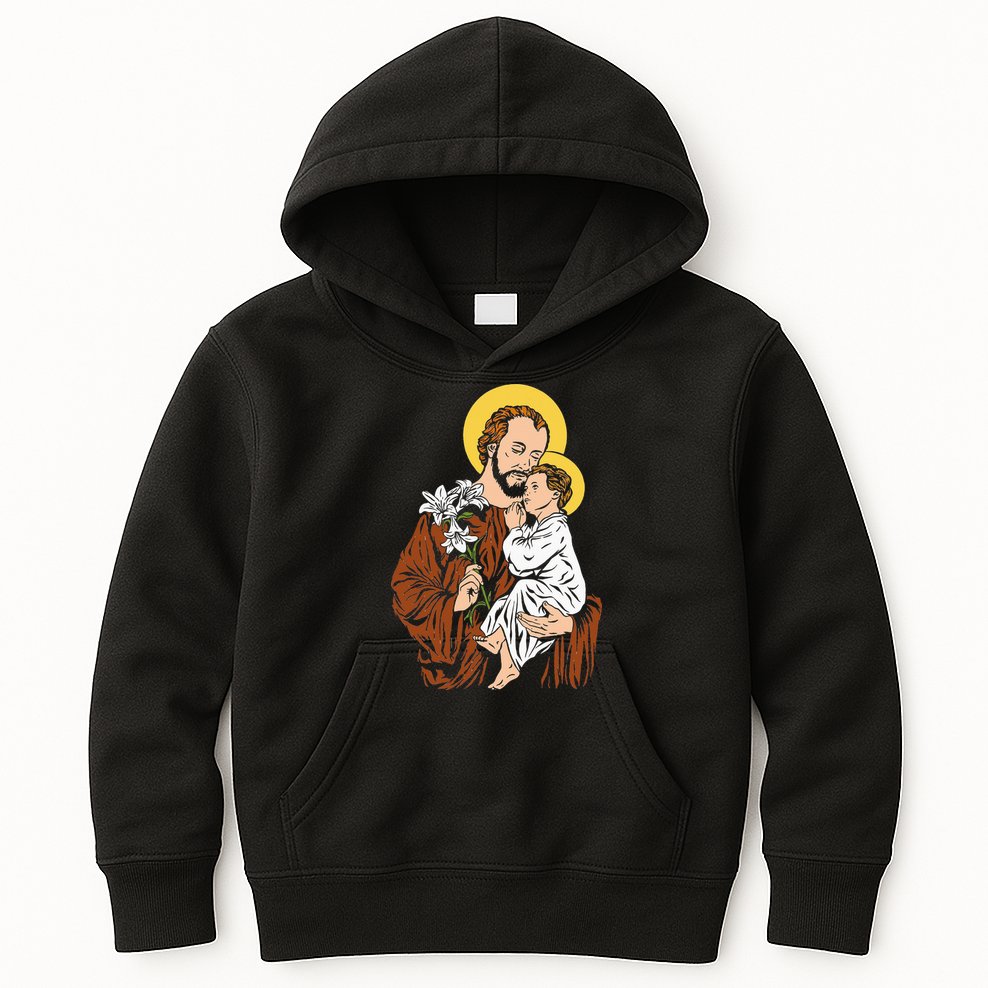St Joseph and Child Jesus Consecration 2021 Catholic Saint Kids Hoodie