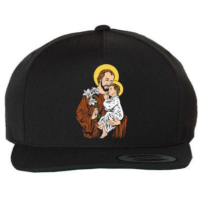 St Joseph and Child Jesus Consecration 2021 Catholic Saint Wool Snapback Cap