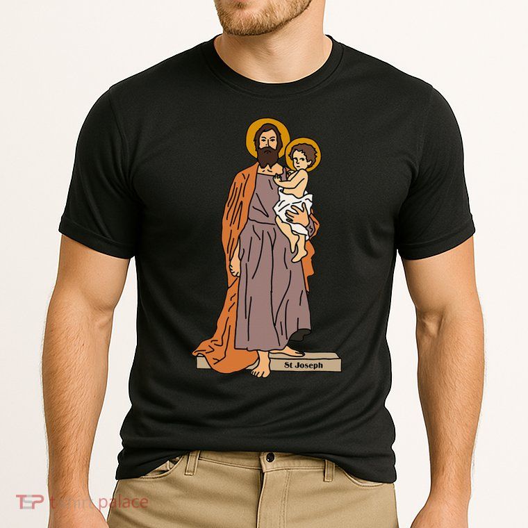 St Joseph and Child Jesus Consecration Catholic Saint Performance Shirt
