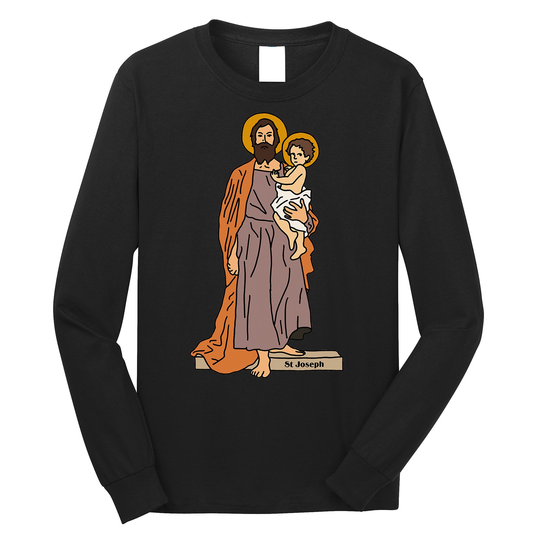St Joseph and Child Jesus Consecration Catholic Saint Long Sleeve Shirt