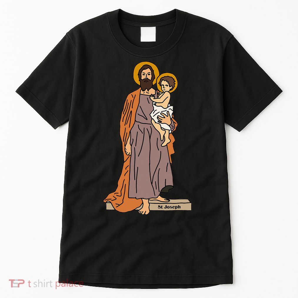 St Joseph and Child Jesus Consecration Catholic Saint Tall T-Shirt
