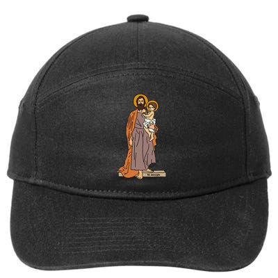 St Joseph and Child Jesus Consecration Catholic Saint 7-Panel Snapback Hat