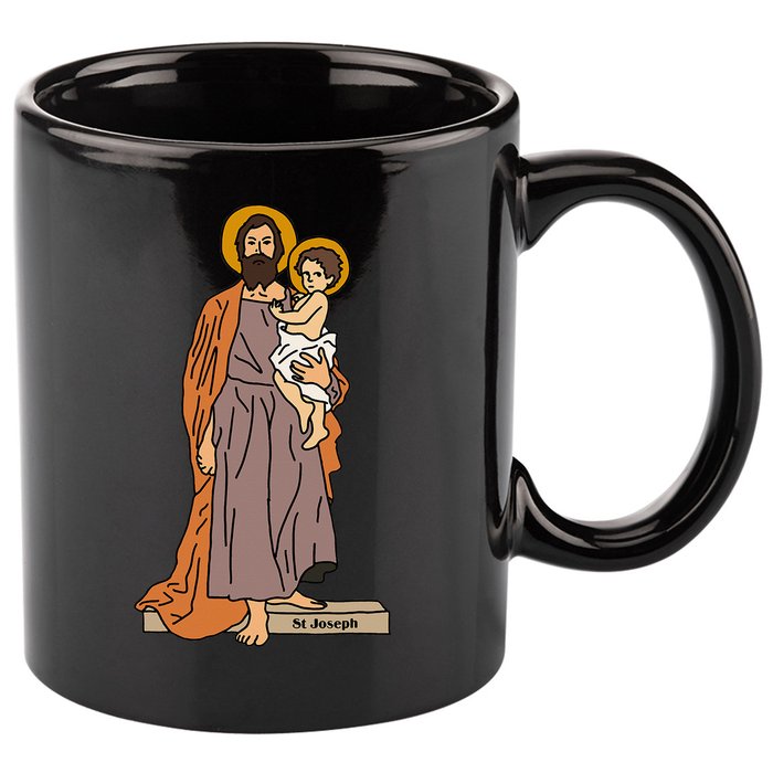 St Joseph and Child Jesus Consecration Catholic Saint 11oz C Handle Ceramic Mug