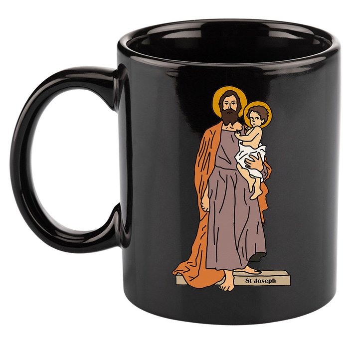 St Joseph and Child Jesus Consecration Catholic Saint 11oz C Handle Ceramic Mug