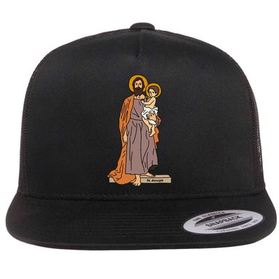 St Joseph and Child Jesus Consecration Catholic Saint Flatbill Hat