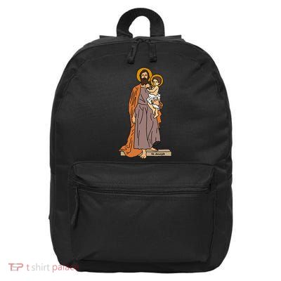 St Joseph and Child Jesus Consecration Catholic Saint 16 in Basic Backpack