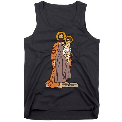 St Joseph and Child Jesus Consecration Catholic Saint Tank Top
