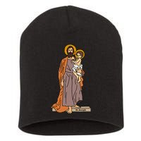 St Joseph and Child Jesus Consecration Catholic Saint Short Acrylic Beanie