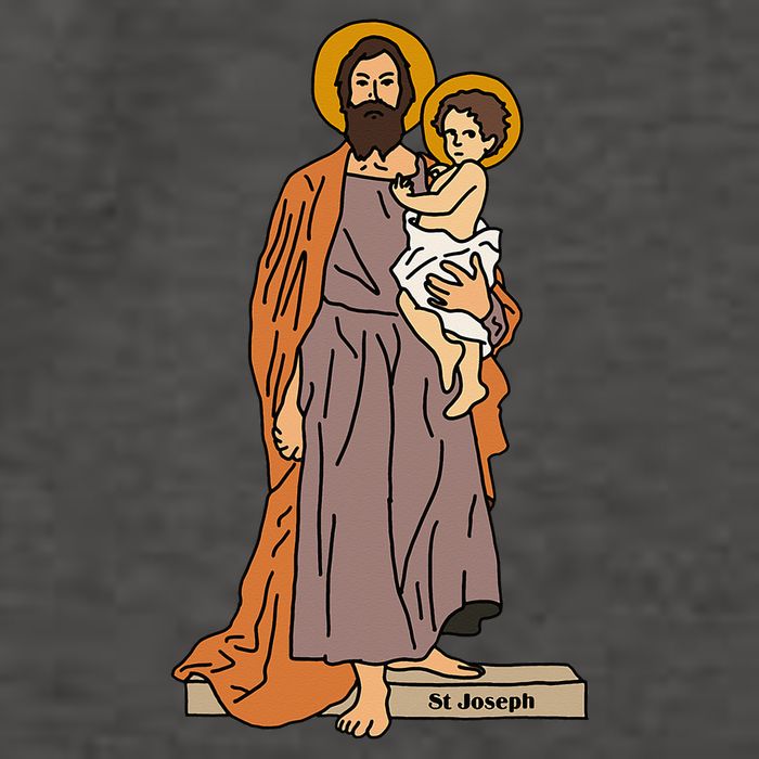 St Joseph and Child Jesus Consecration Catholic Saint Vector Backpack