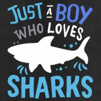 Shark Just A Boy Who Loves Sharks Gift Adult Drive Performance Visor