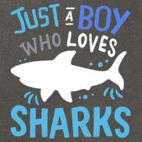 Shark Just A Boy Who Loves Sharks Gift Cotton Canvas Backpack
