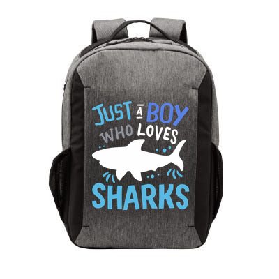 Shark Just A Boy Who Loves Sharks Gift Vector Backpack
