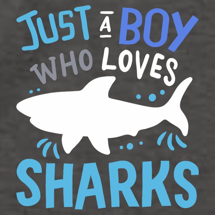 Shark Just A Boy Who Loves Sharks Gift Vector Backpack