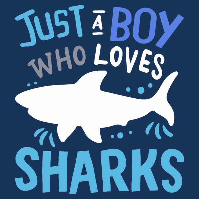 Shark Just A Boy Who Loves Sharks Gift Drawstring Bag