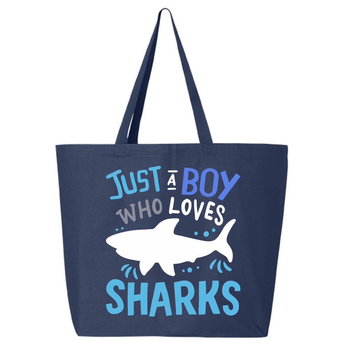 Shark Just A Boy Who Loves Sharks Gift 25L Jumbo Tote