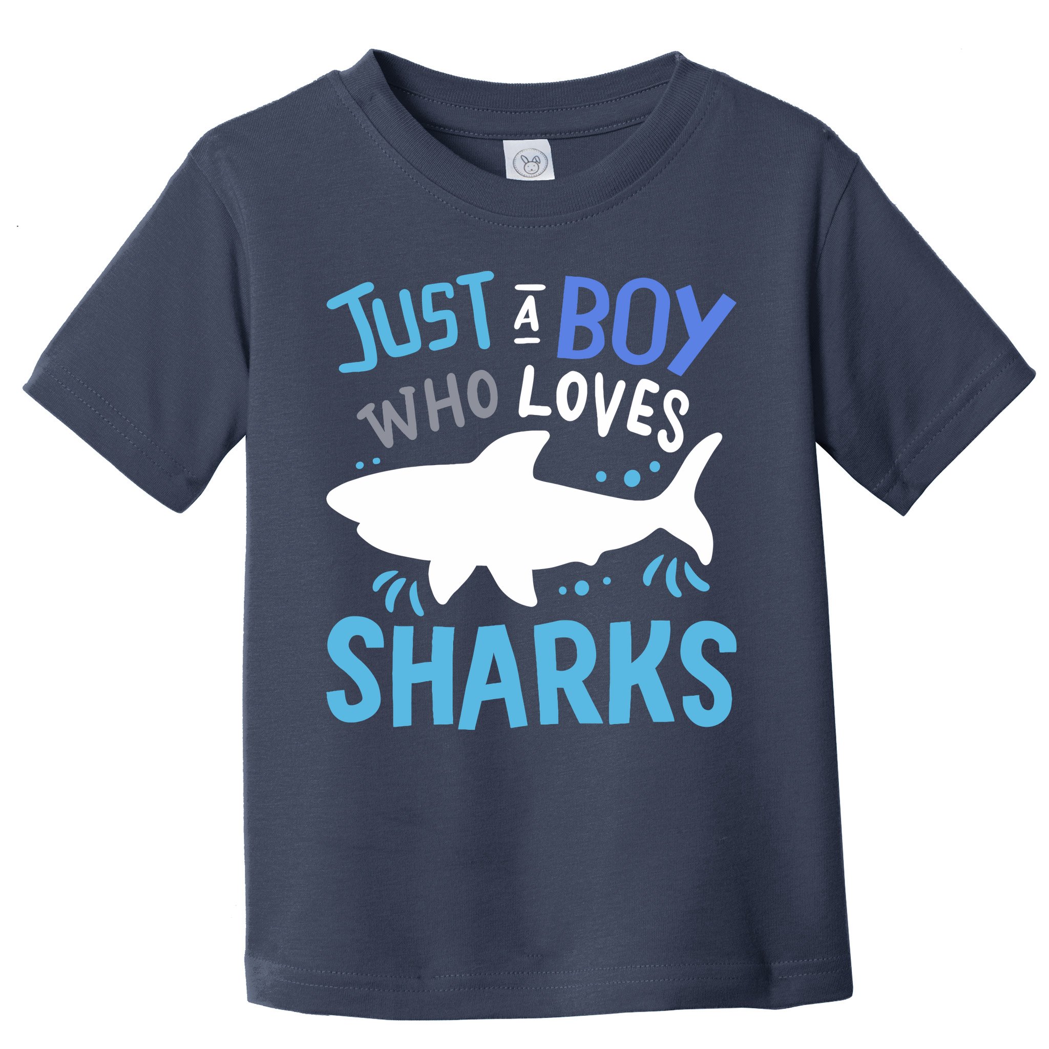 Shark Just A Boy Who Loves Sharks Gift Toddler T-Shirt